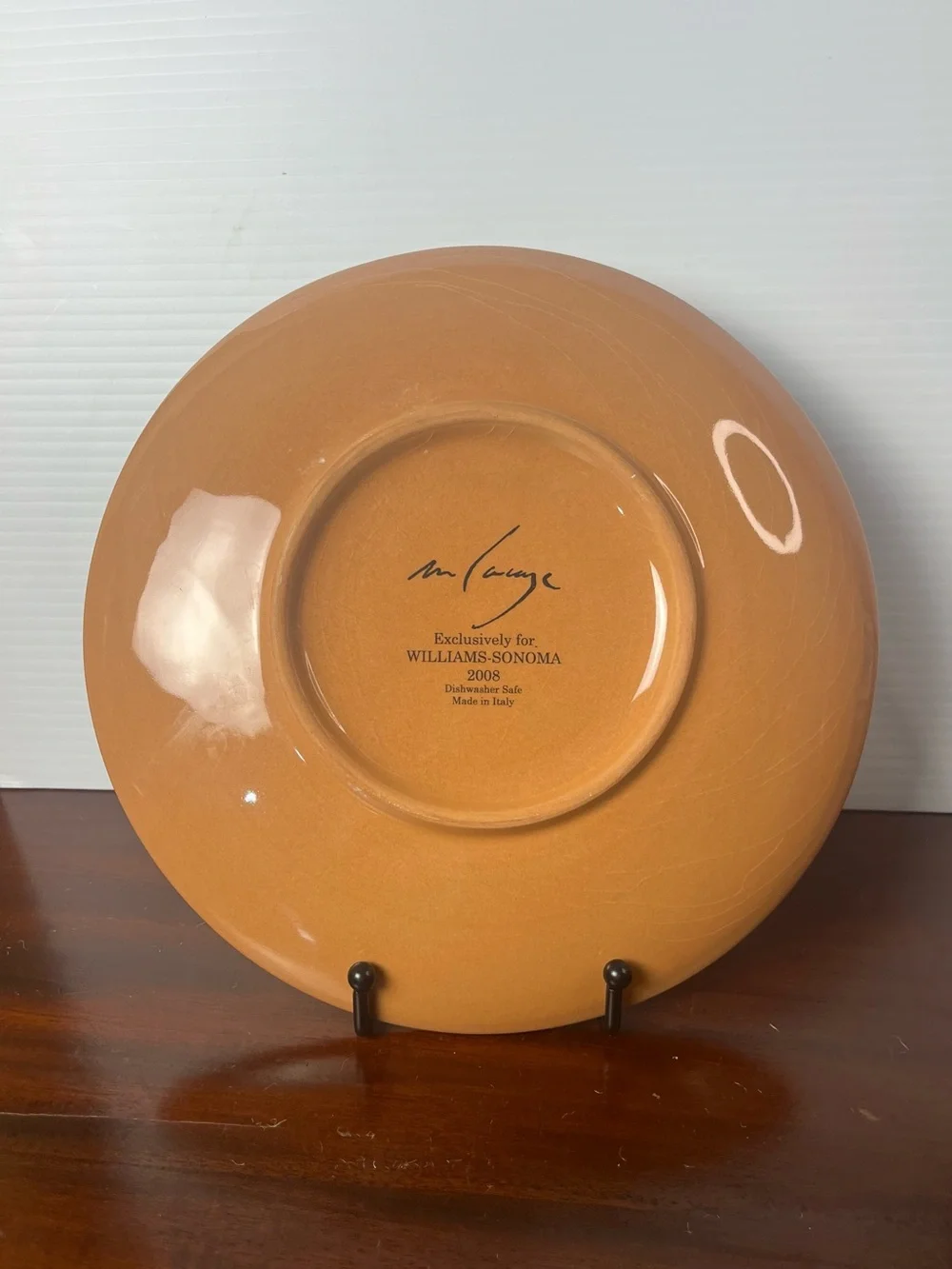 Paysage Salad/Dessert Plate With Dipping Bowl By artist Marc Lacaze